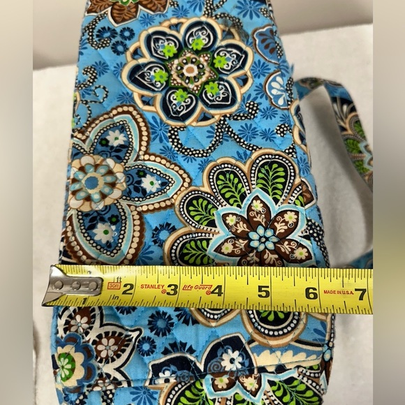 Vera Bradley Women’s Floral Blue and Green Women's Bag Tote Purse - Picture 10 of 10